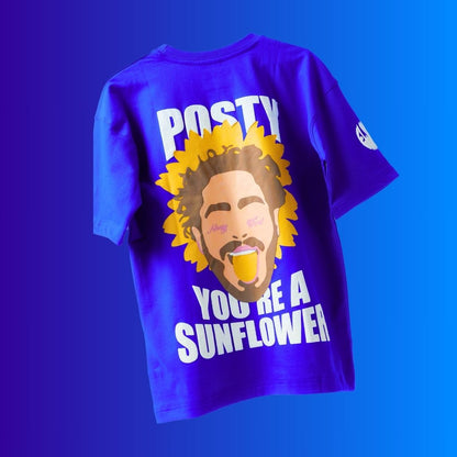 Sunflower Posty Tee - Blue